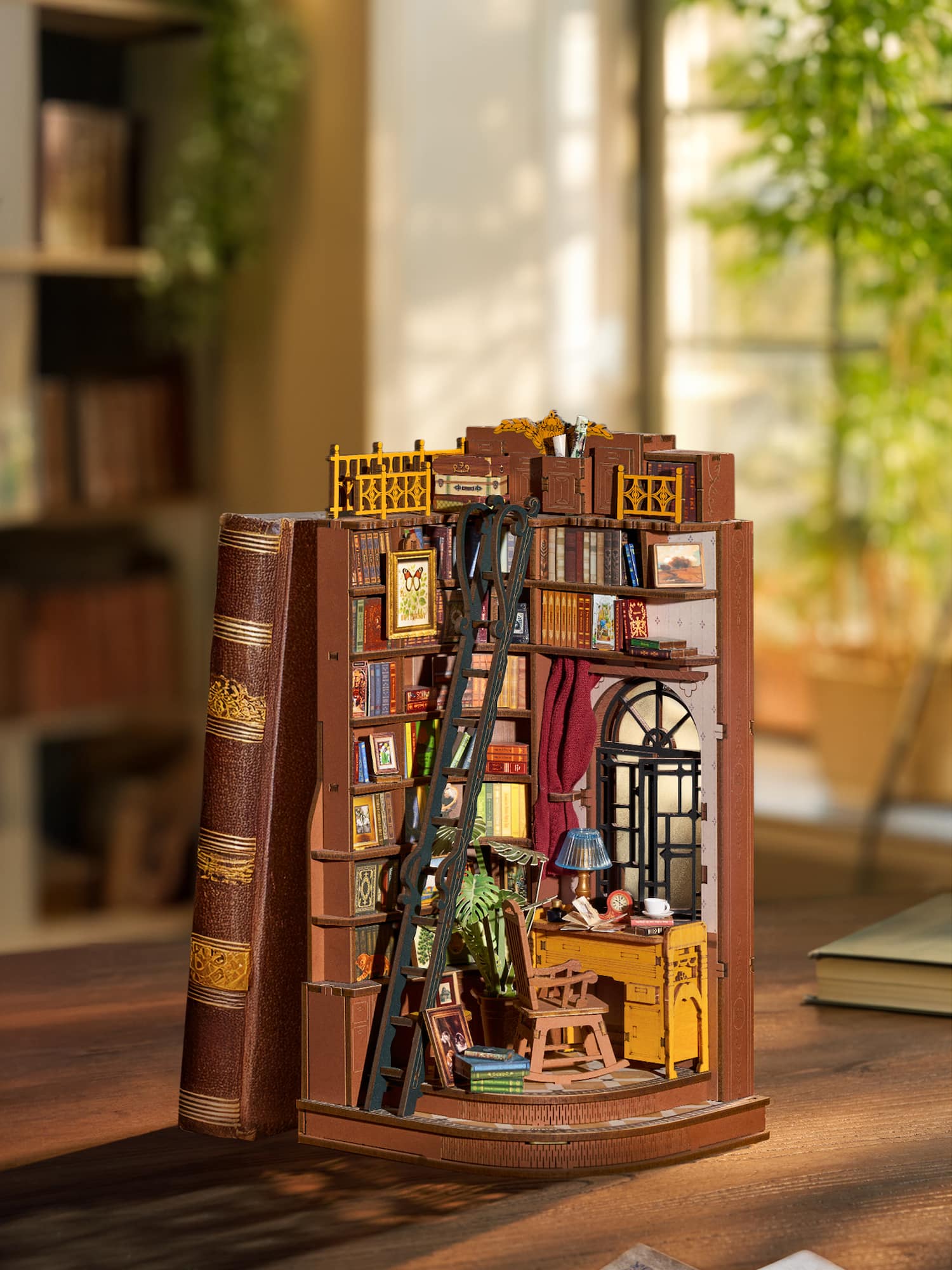 Rolife® Silent Corner Study DIY Book Nook Shelf Insert Kit